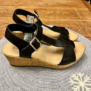 New Clarks Kamara Kiki Wedge Sandals Size 8